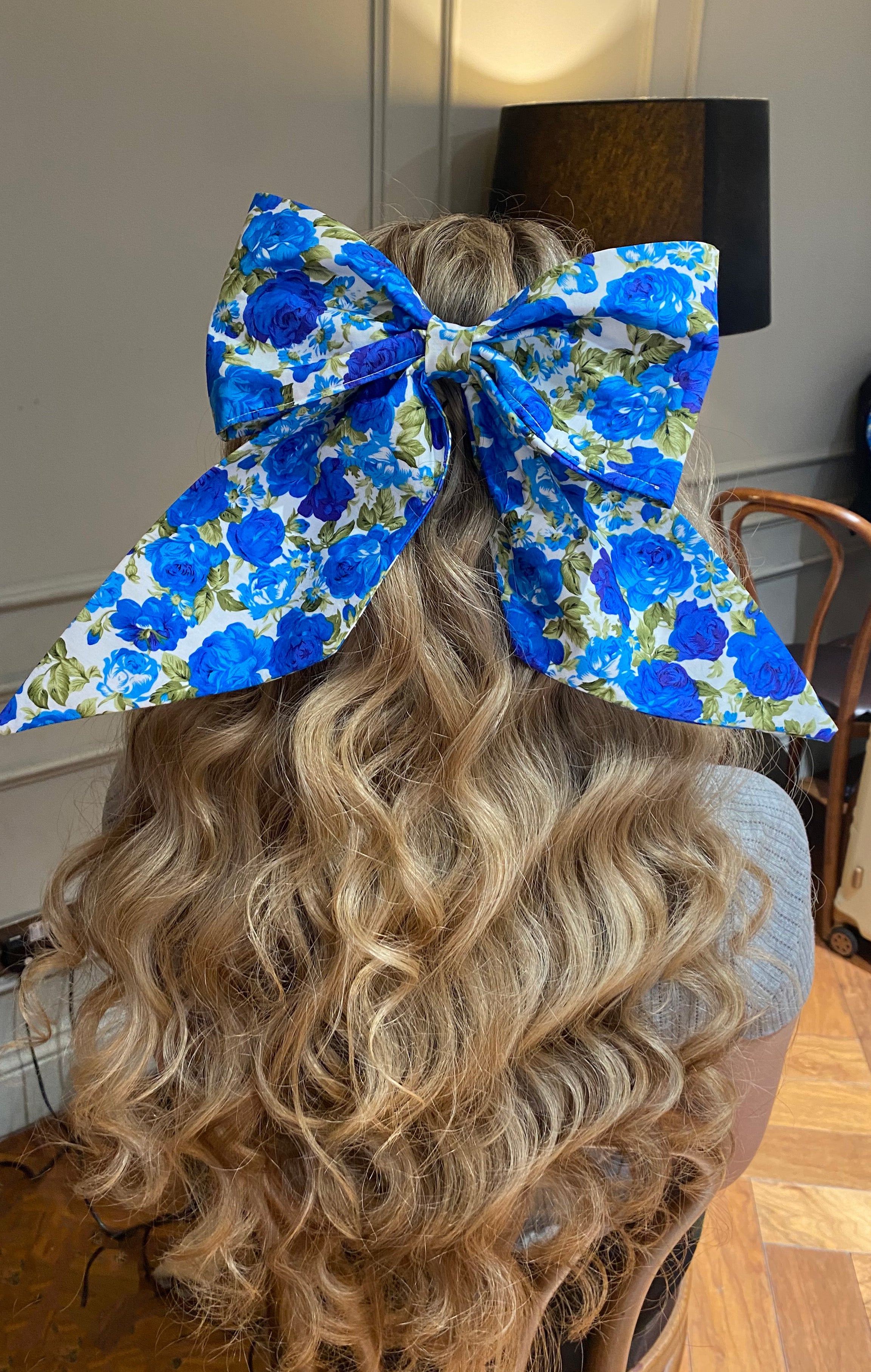 Large Bow Hairclip (Belle Blue) - Final Sale