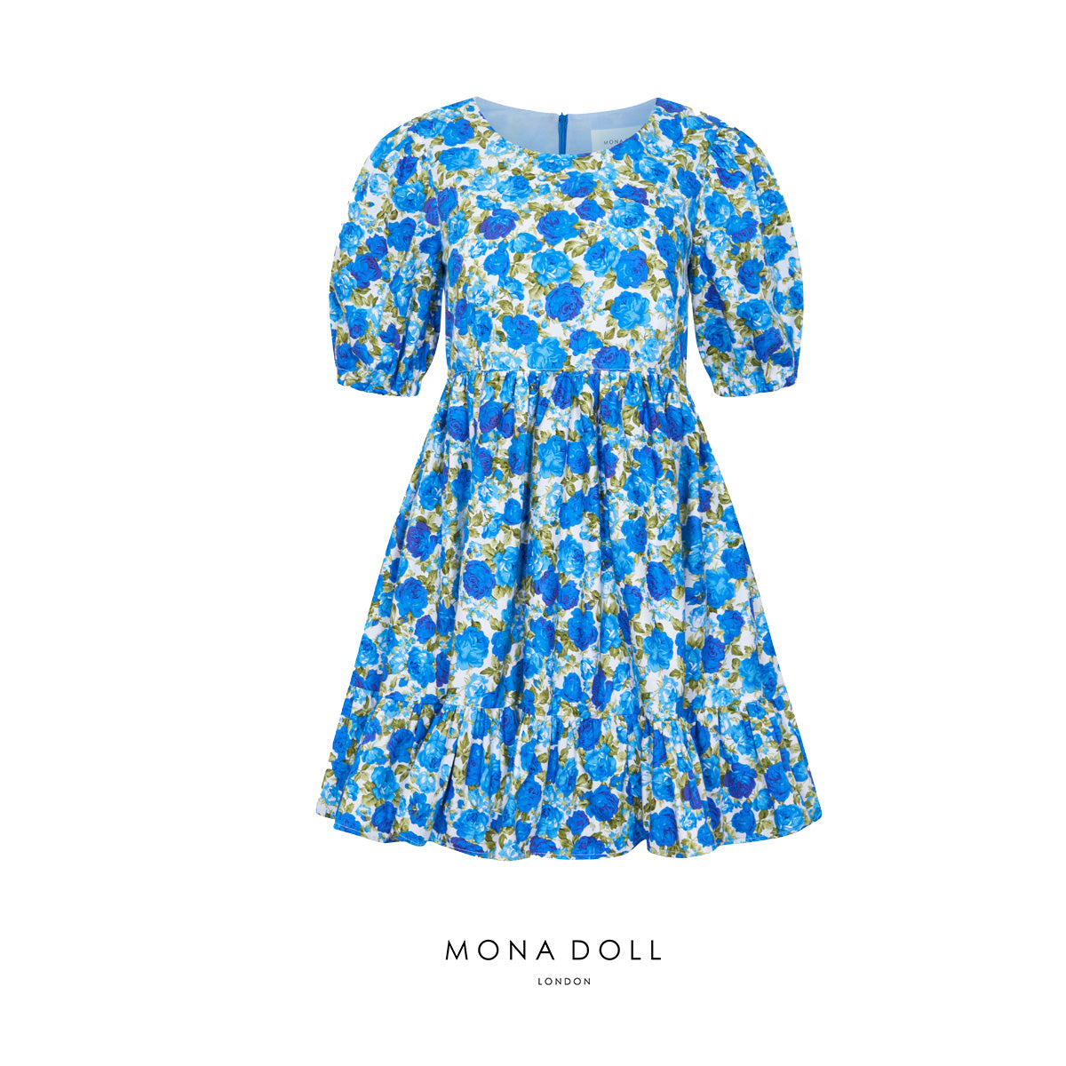 Belle Blue Mini Dress - Final Sale