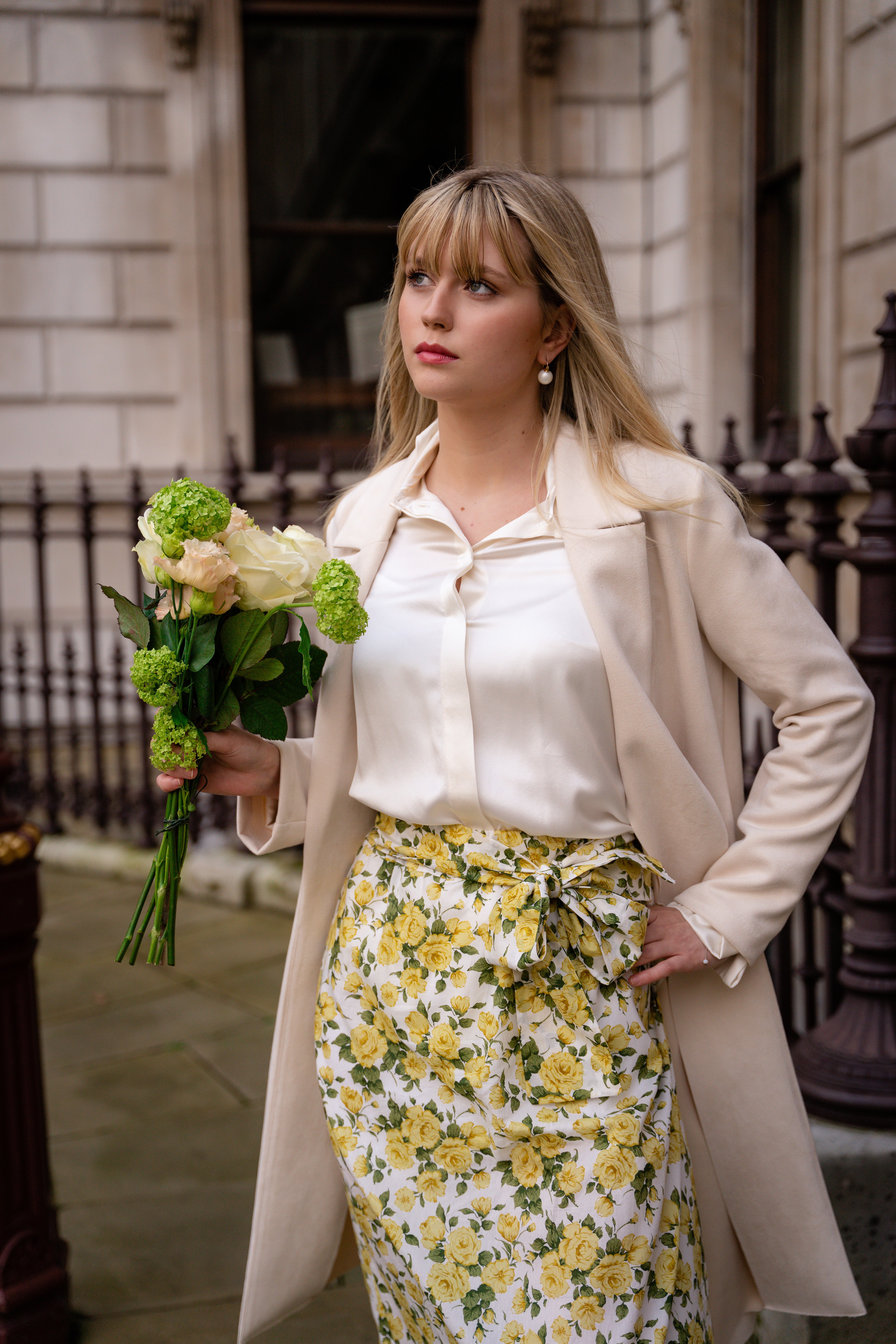 Grace Midi Skirt (Hello Sunshine) - Final Sale