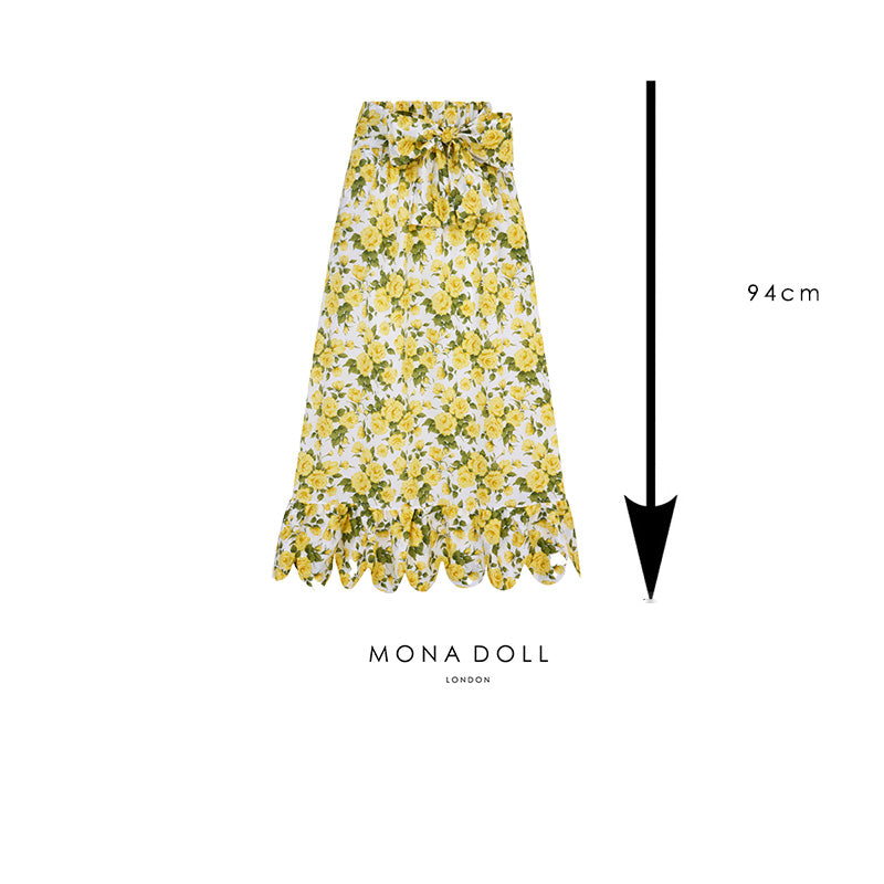 Grace Midi Skirt (Hello Sunshine) - Final Sale