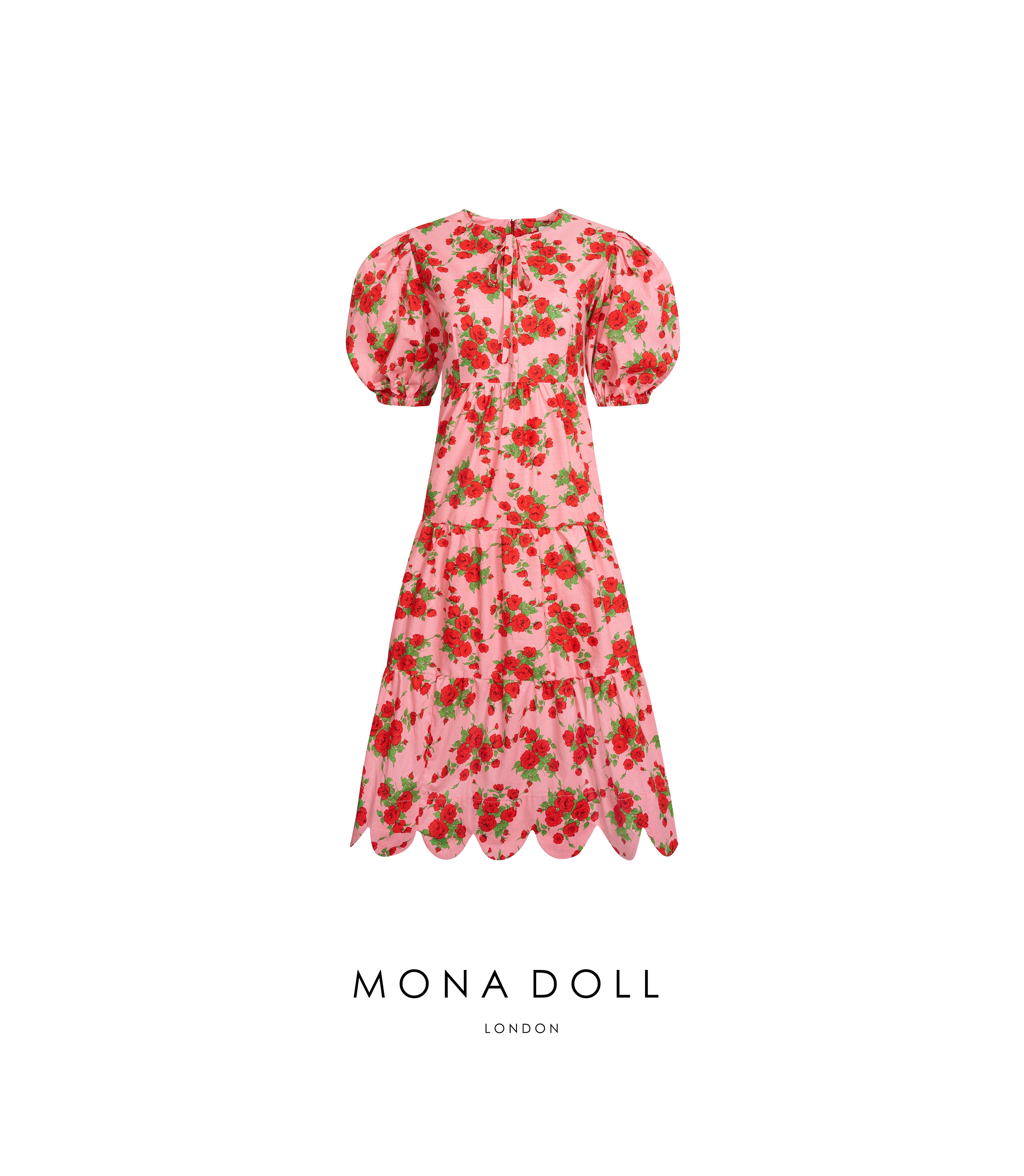 Emma midi dress (Rose Royal print) - Sale