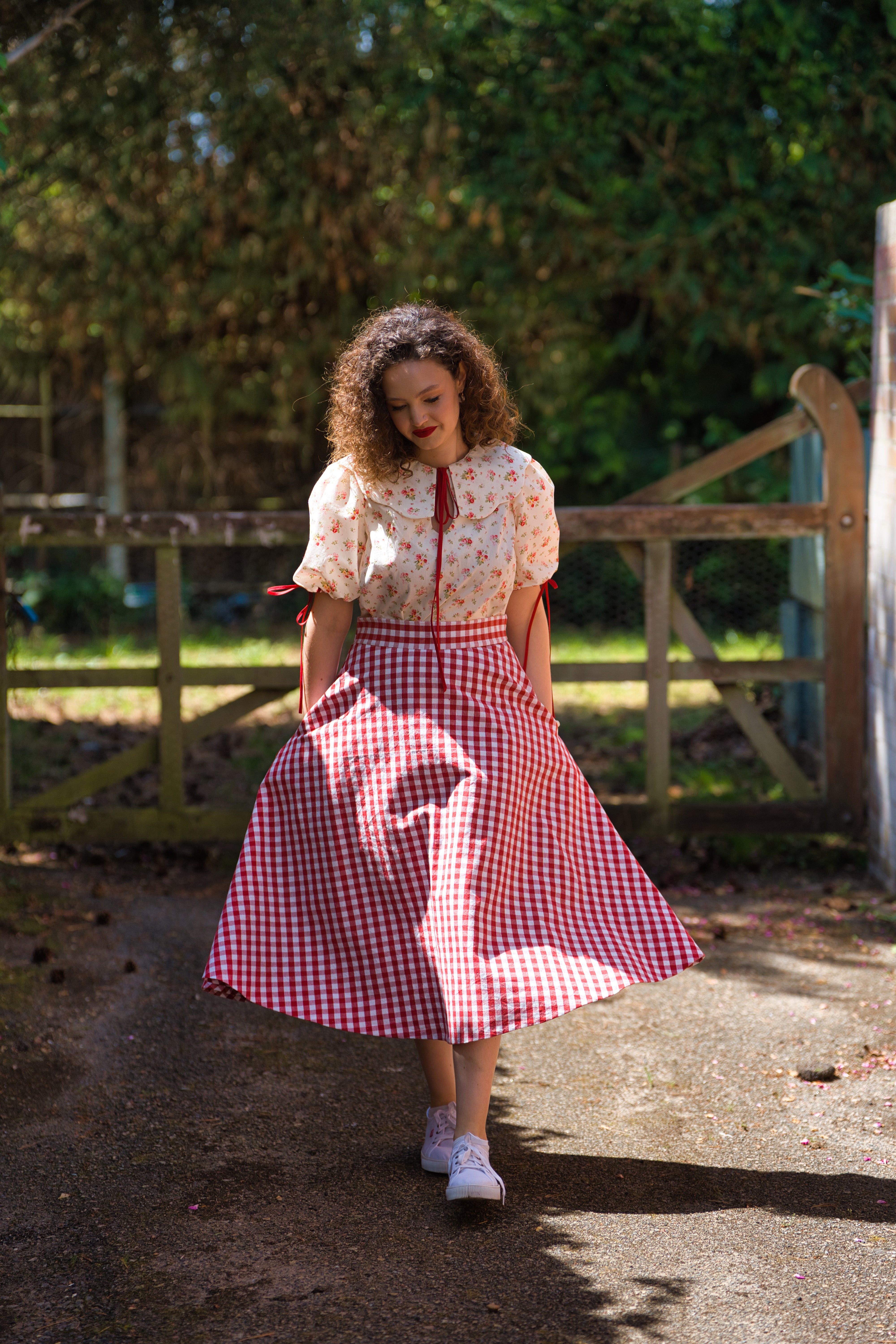 Lynn Midi skirt - Vintage Beauty