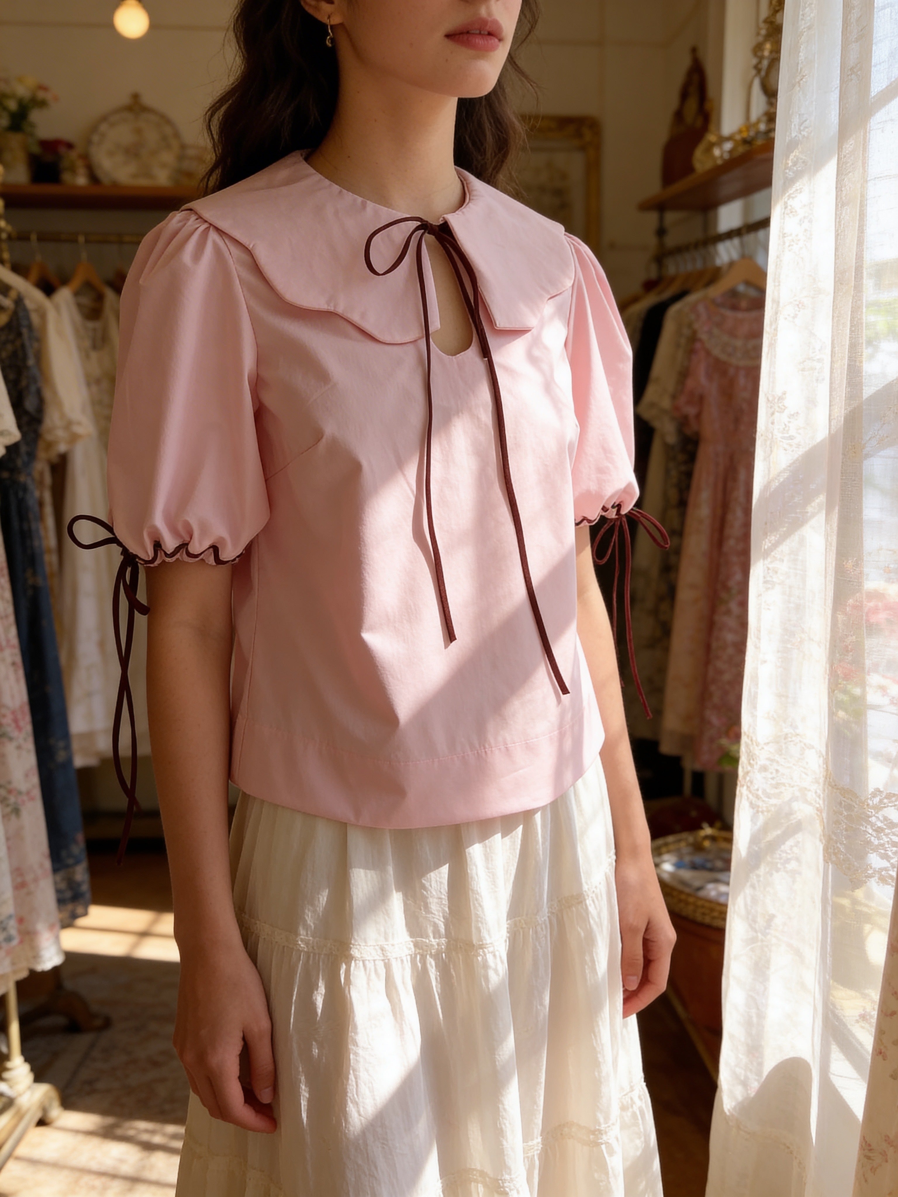 Molly Blouse (The Marshmallow pink)